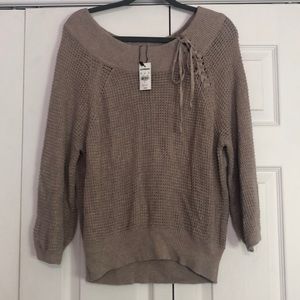 NWT express off the shoulder knit top